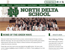 Tablet Screenshot of northdeltaschool.net
